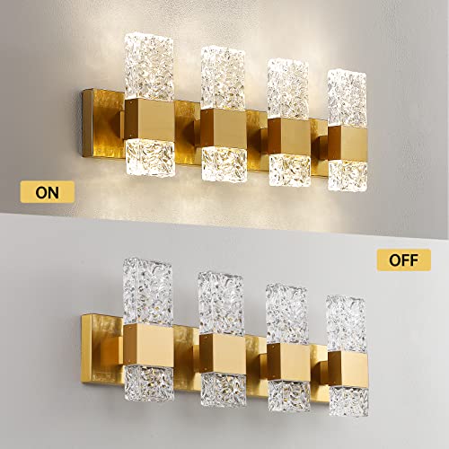 Gold Bathroom Vanity Light Fixtures