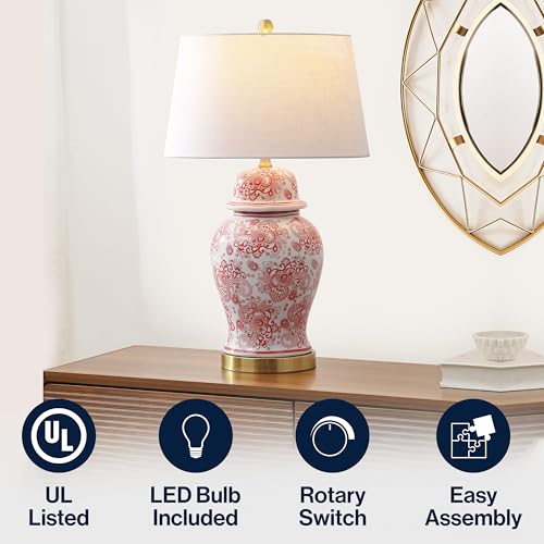 Ellis Chinoiserie Ginger Jar Table Lamp 29.5"
