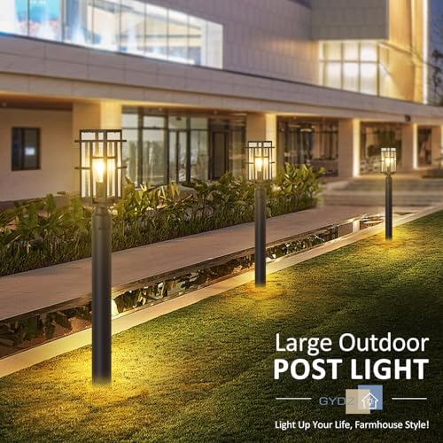 Outdoor Post Lighting Fixture with Pier Mount Base