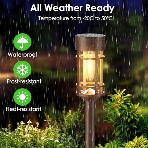 8 Pack Solar Outdoor Lights (8 Count)