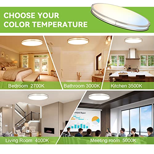 32 Inch Oval LED Ceiling Light