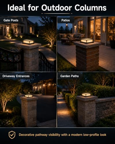 Outdoor Post Light 8.6" Hardwired LED 15W