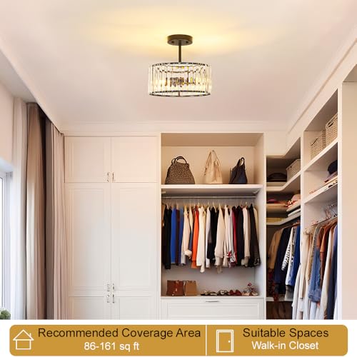 Modern Crystal Ceiling Light
