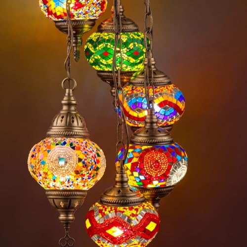 Turkish Floor Lamp Moroccan Lamp 9 Globes Style