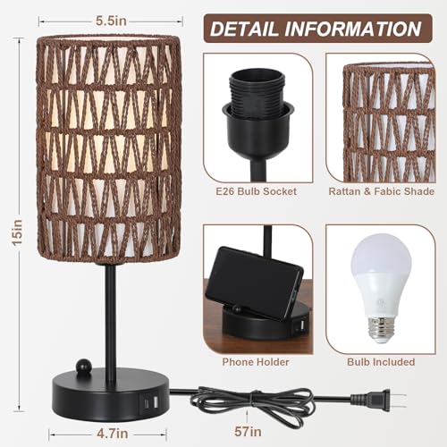 Bedside Lamps Set of 2 (2 Count)