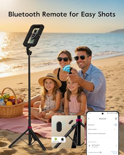 Magnetic Ring Light with Stand and Phone Clip