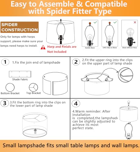 1 Pc Small Lamp Shade for Bedside Lamp