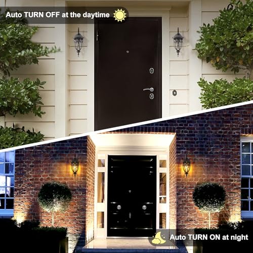 Large Dusk to Dawn Outdoor Wall Light for Garage