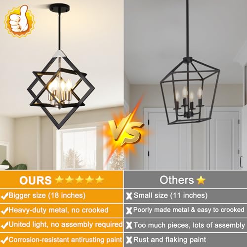 18" Modern Chandelier for Dining Room