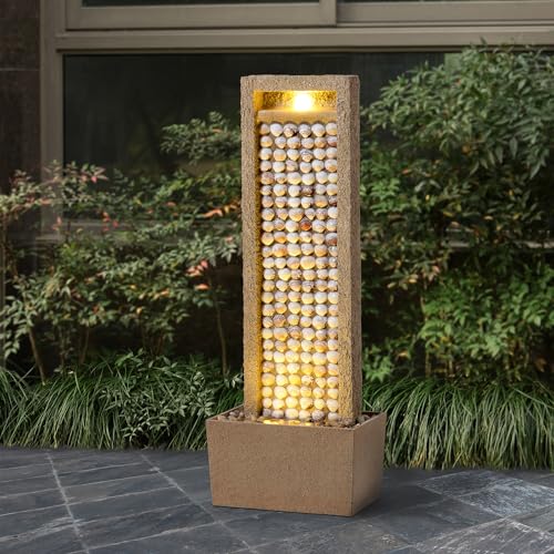 Coastal Seashells Design Outdoor Water Fountain