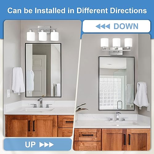 18 Inches Bathroom Light Fixtures Over Mirror Brushed Nickel