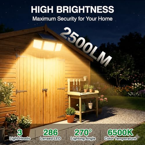 Solar Outdoor Lights Motion Sensor (2 Count)