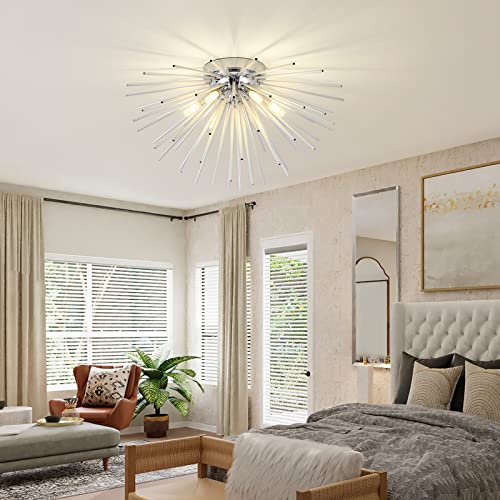 Sputnik Flush Mount Ceiling Light Fixture