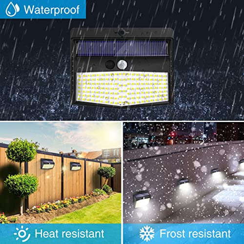 8 Pack Solar Lights Outdoor Motion Sensor with 3 Lighting Modes (8 Count)