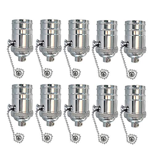 Vintage On Off Pull Chain Lamp Socket (10 Count)