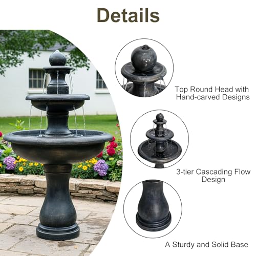 45.2" Water Fountain Outdoor