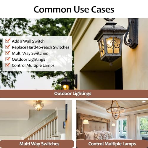 Wireless Light Switch Kit with Receiver