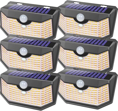 120 LED Solar Lights Outdoor Motion Sensor (6 Count)