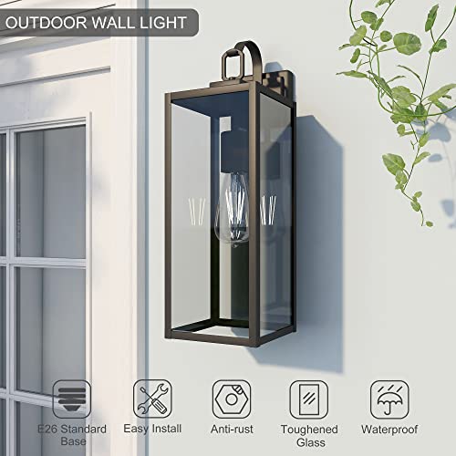 Large Size Outdoor Wall Lights (2 Count)