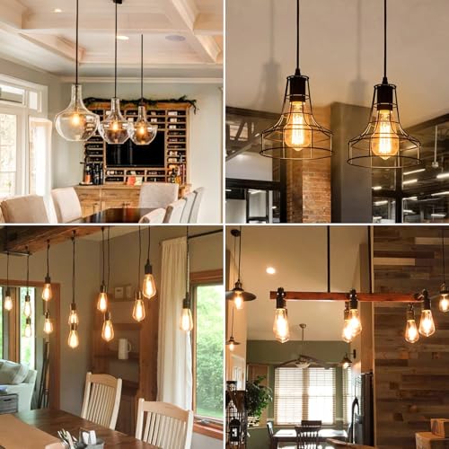 6 Pack Dimmable Vintage LED Edison Bulbs 60 Watt (6 Count)
