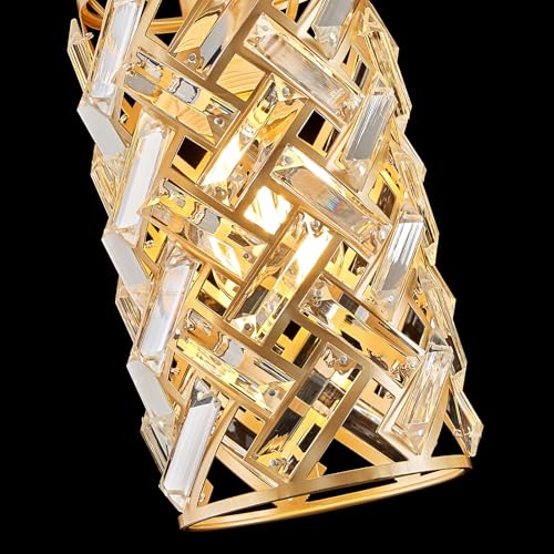 40" Gold Crystal Linear Chandelier (4 Count)