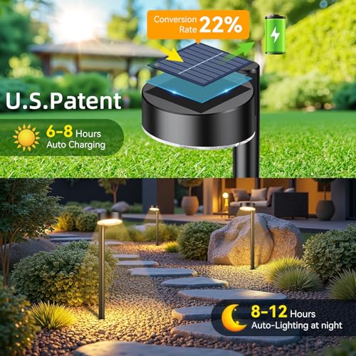 8 Pack Solar Pathway Lights Outdoor (8 Count)