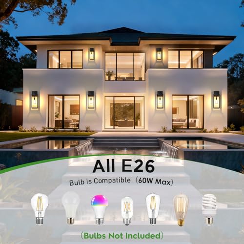 20" Large Outdoor Wall Lights (2 Count)