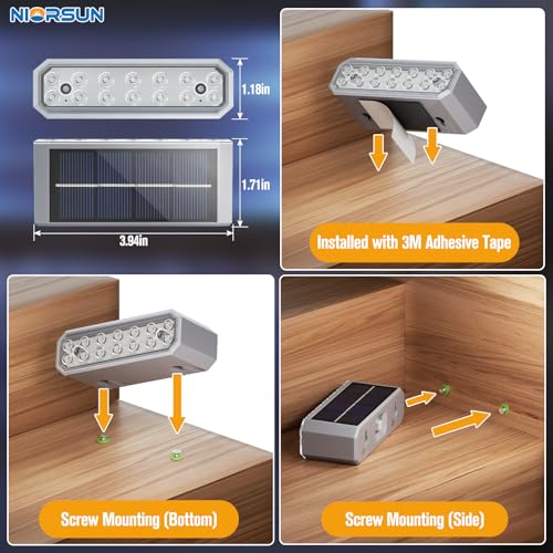 Blue Solar Step Lights for Pool (6 Count)