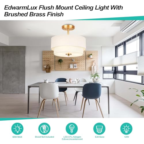 3 Light Semi Flush Mount Ceiling Light Fixture