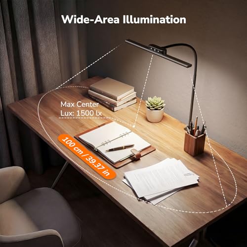 Led Desk Lamp for Home Office (Black)