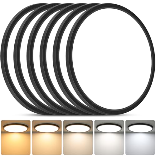 12 Inch LED Flush Mount Ceiling Light Fixture (6 Count)