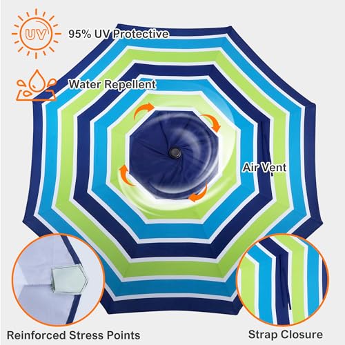 9ft Patio Umbrella Replacement Canopy