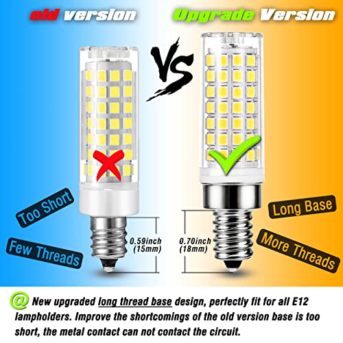 E12 LED Candelabra Bulbs C7 for Chandelier Ceiling Fan (6 Count)