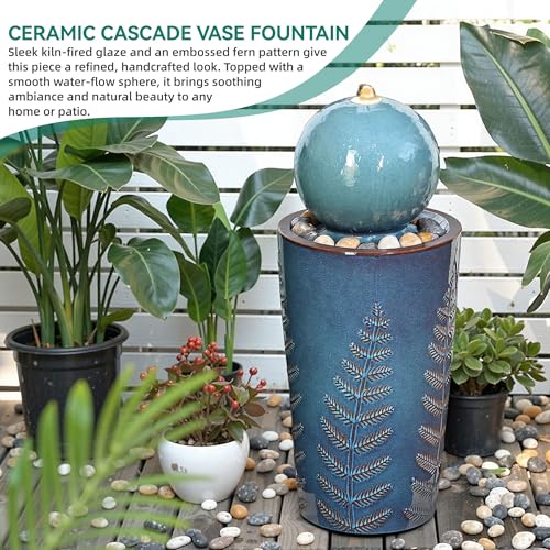 Autodaya 30" Sphere Outdoor Water Fountain