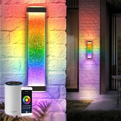 LED 24" Bubble Glass Wall Light Fixture (2 Count)