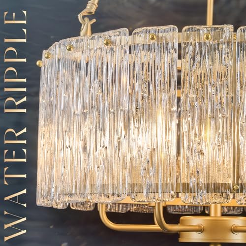 Modern 20" Crystal Glass Chandelier 6