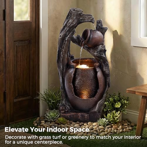 32" H Outdoor Water Fountain