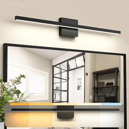 31.5 inch Black Bathroom Vanity Light