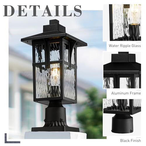 16.7 Inch Outdoor Post Light Fixture