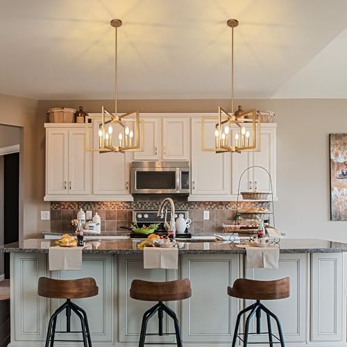 6 Light Gold Pendant Light