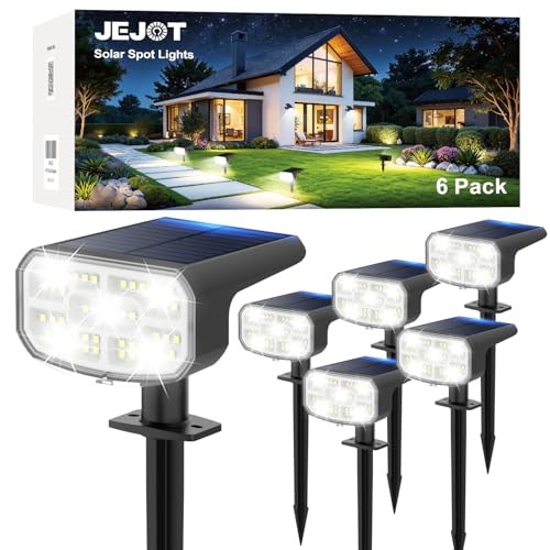 Solar Spot Lights Outdoor Waterproof (6 Count)