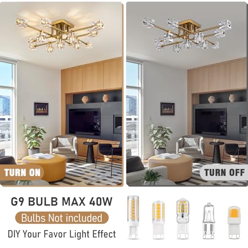 Modern Ceiling Light Fixture with 13