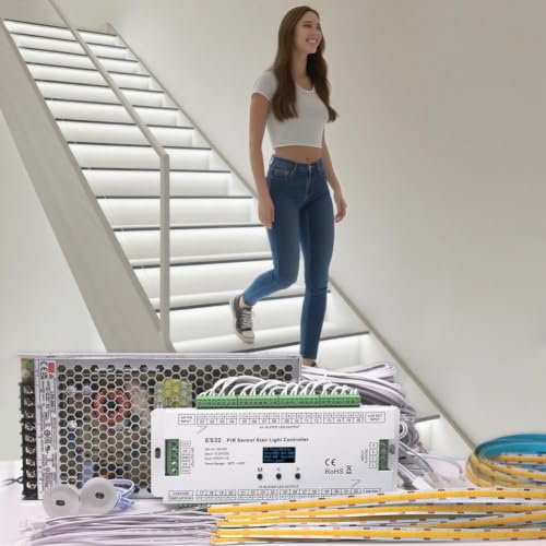 20 Step Intelligent Motion Sensor Stair Lights Kit (20 Foot)
