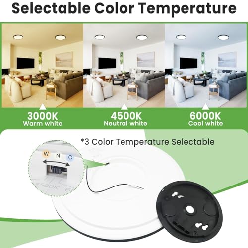 Black Ceiling Light 9 Inch (2 Count)