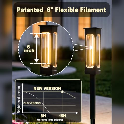 Solar Pathway Lights Outdoor (6 Count)
