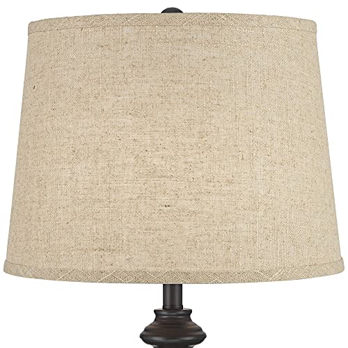 Lynn 26" Tall Buffet Table Lamps Set of 2 Bronze Brown Modern Dark cor