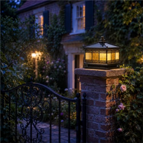 Vintage Outdoor Pillar Light Fixture