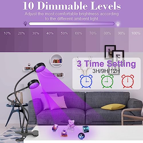 10W USB UV Black Light Dual