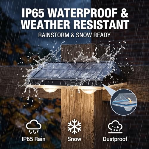 Fence Lights Solar Powered (12 Count)