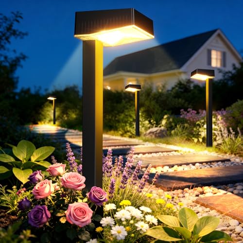 Solar Pathway Lights Outdoor (4 Count)